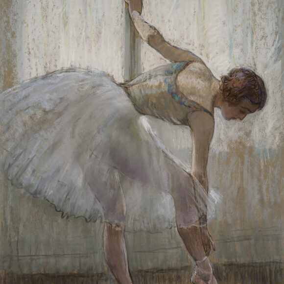 Dancer in White Against the Window